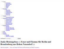 Tablet Screenshot of janke-heizungsbau.de